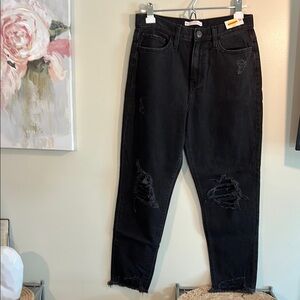 SO NWT Women's High Rise Black Jeans Size 9